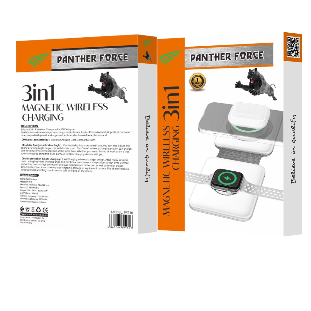 PF210- PANTHER FORCE 2 IN 1 WIRELESS CHRAGER