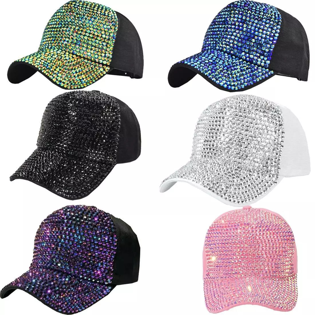 🔥 Women's Rhinestone Baseball Cap – Sparkle & Style! ✨🧢